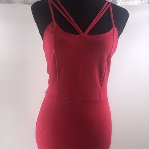 Charlotte Russe red strap dress